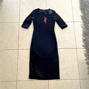 NWT Motel Rocks Midi Dress - Black, Xs